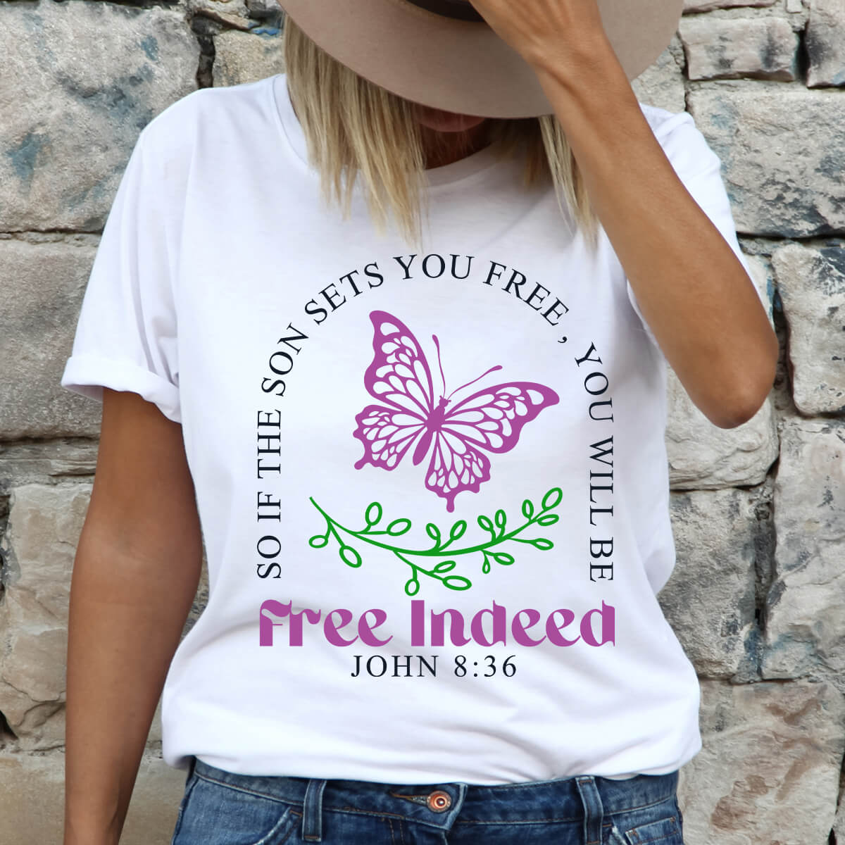 Free Indeed - DTF Transfer Ready To Press