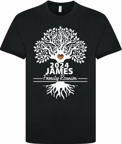 James Family Reunion T Shirt (Full Service - Print, Press, & Shipped)