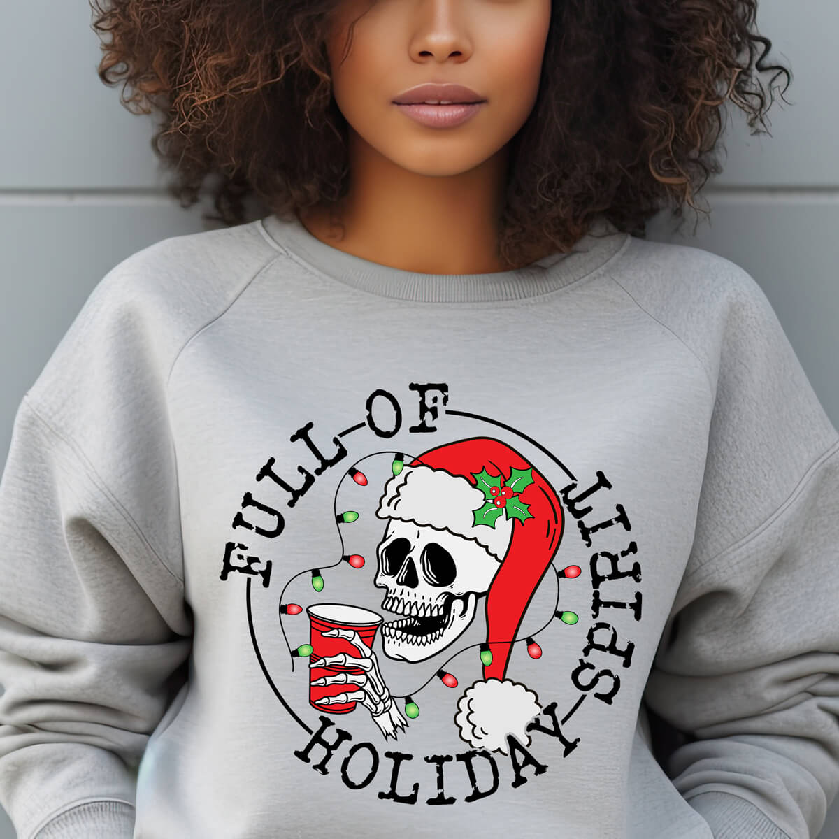 Full Of Holiday Spirit - DTF Transfer Ready To Press