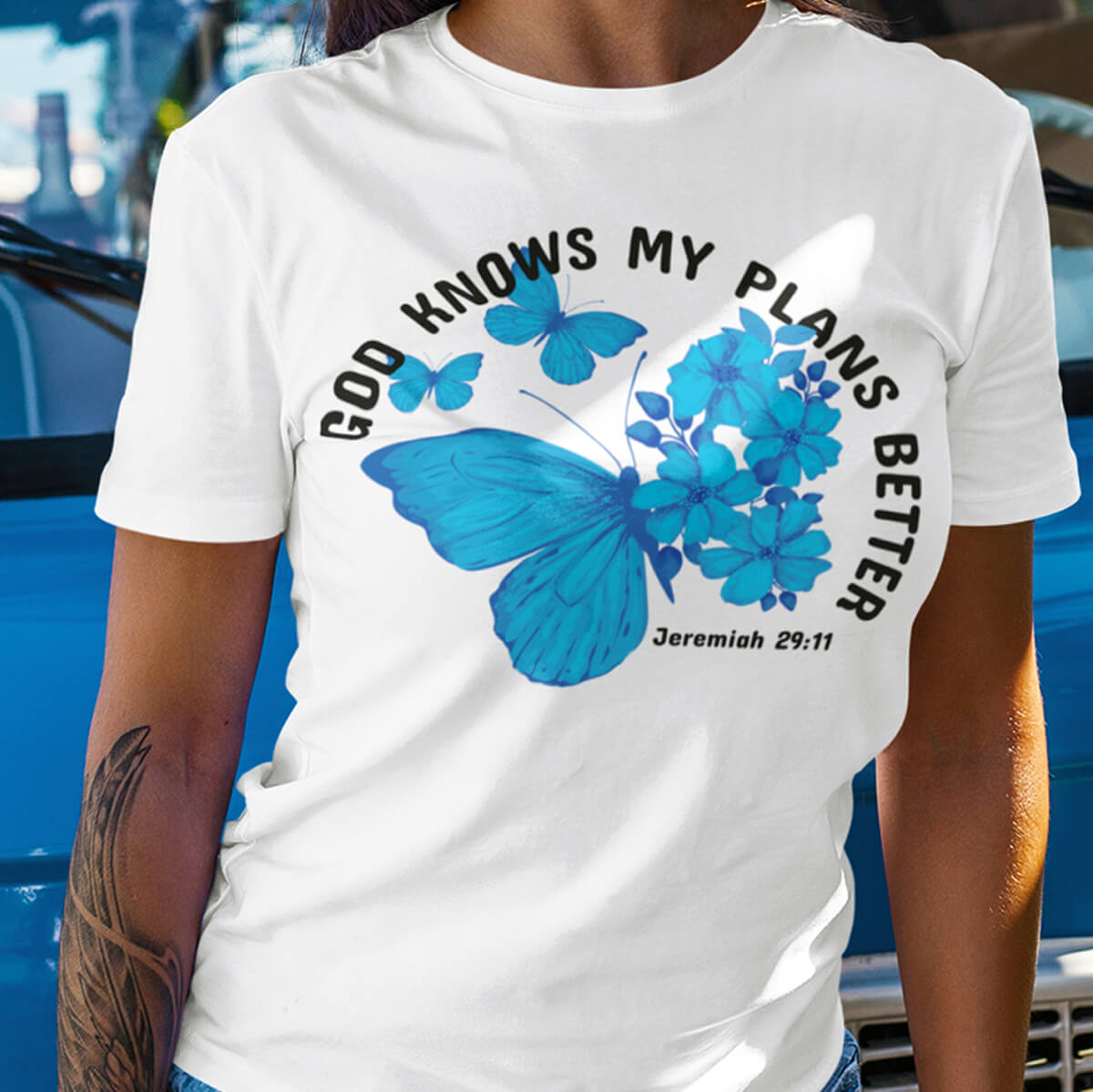 God Knows My Plans Better - DTF Transfer Ready To Press