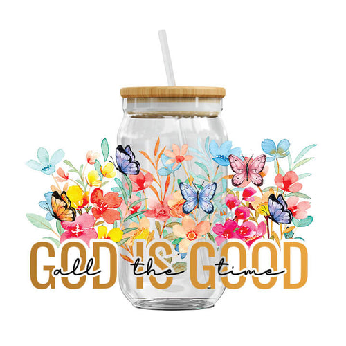 UV DTF Cup Wraps - God Is Good All The Time