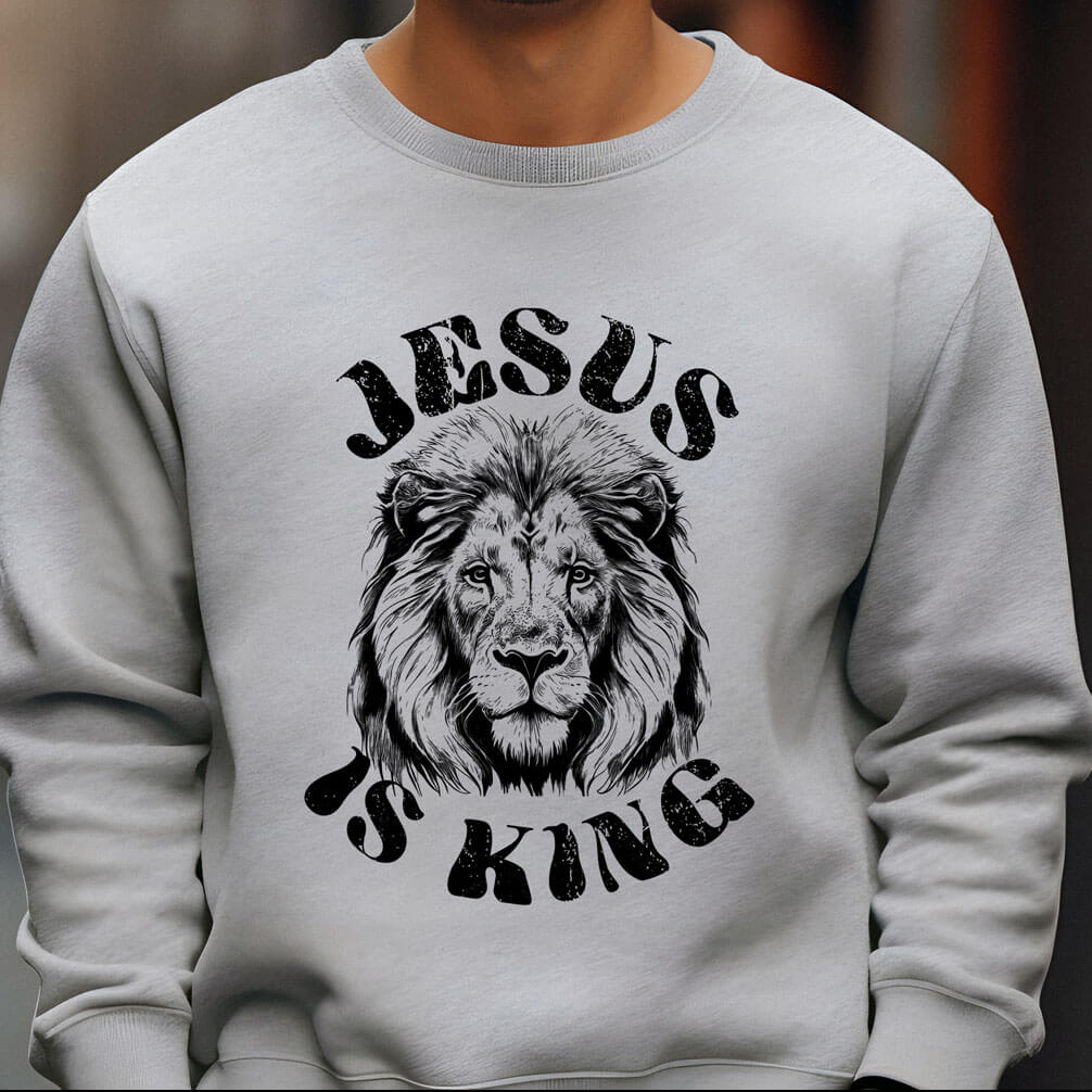 Jesus Is King - DTF Transfer Ready To Press