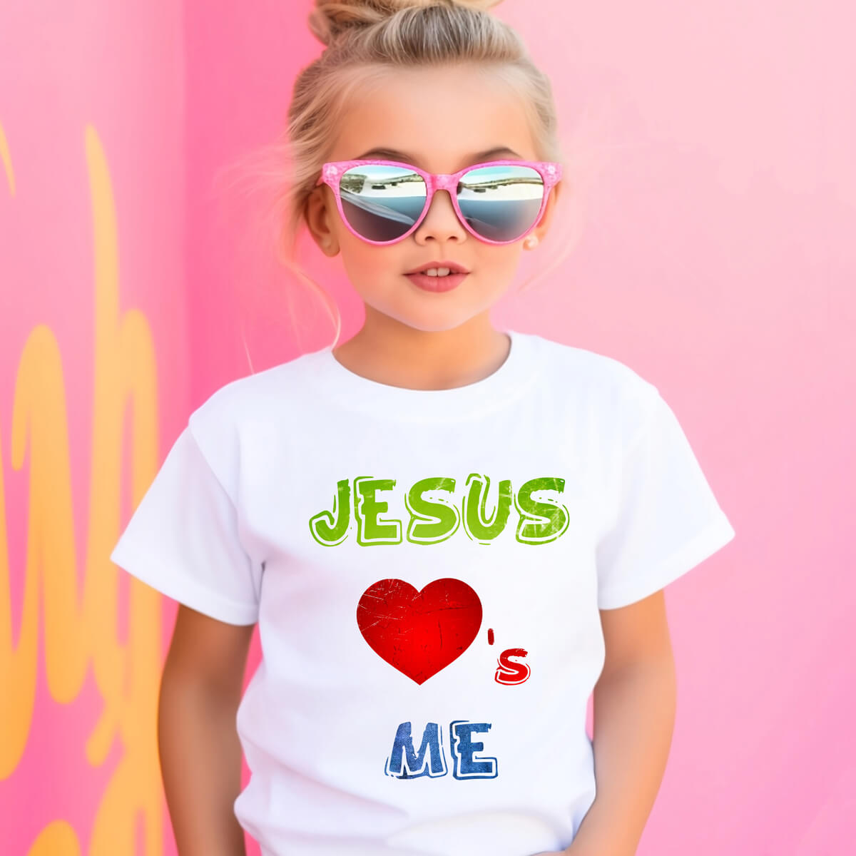 Jesus Loves Me - DTF Transfer Ready To Press - Kids Size