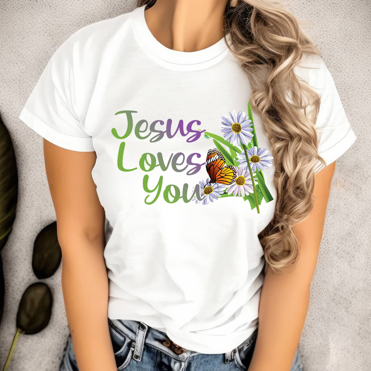 Jesus Loves You - DTF Transfer Ready To Press