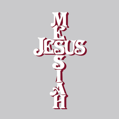 Jesus Messiah Cross - DTF Transfer Ready To Press