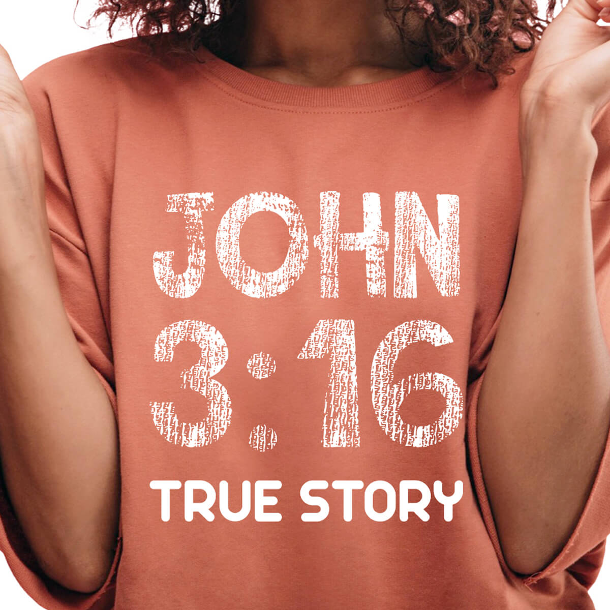 John 3:16 True Story - DTF Transfer Ready To Press