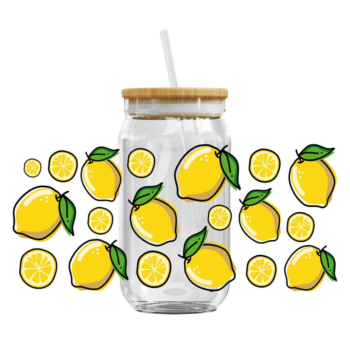 UV DTF Cup Wraps - Lemons On Lemons