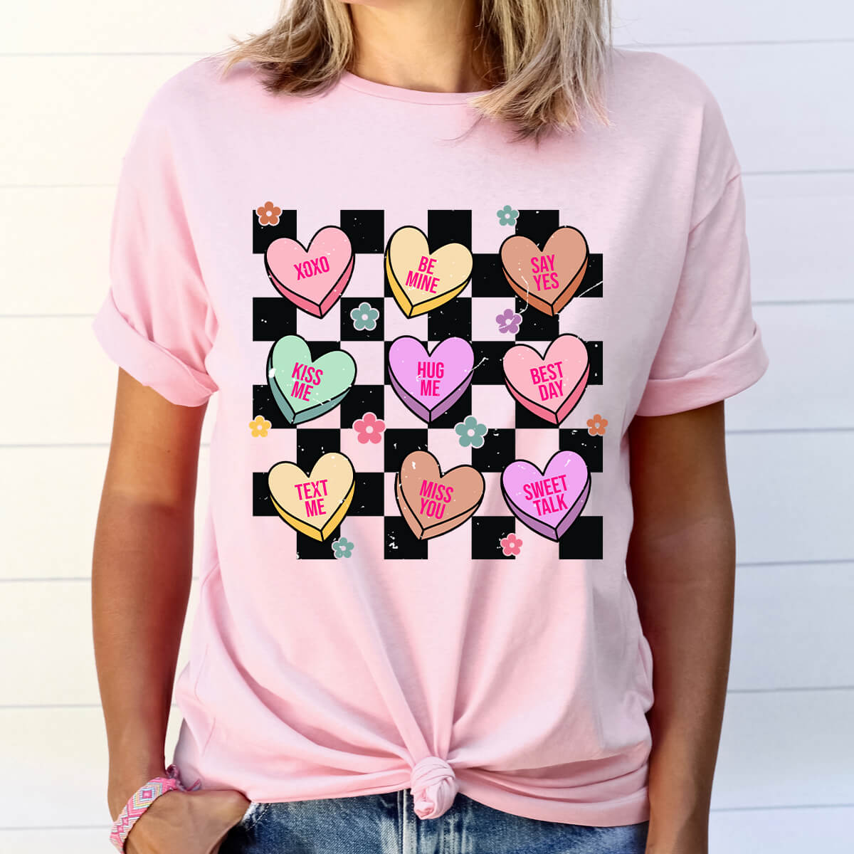 Love In Checkers - DTF Transfer Ready To Press