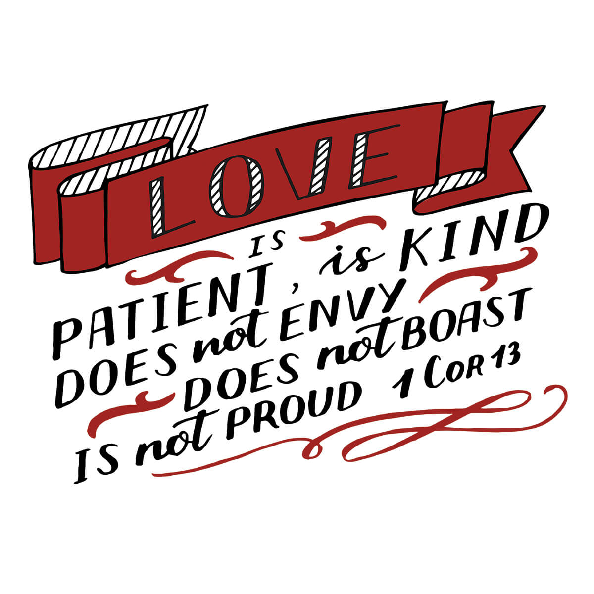 Love Is Patient - DTF Transfer Ready To Press