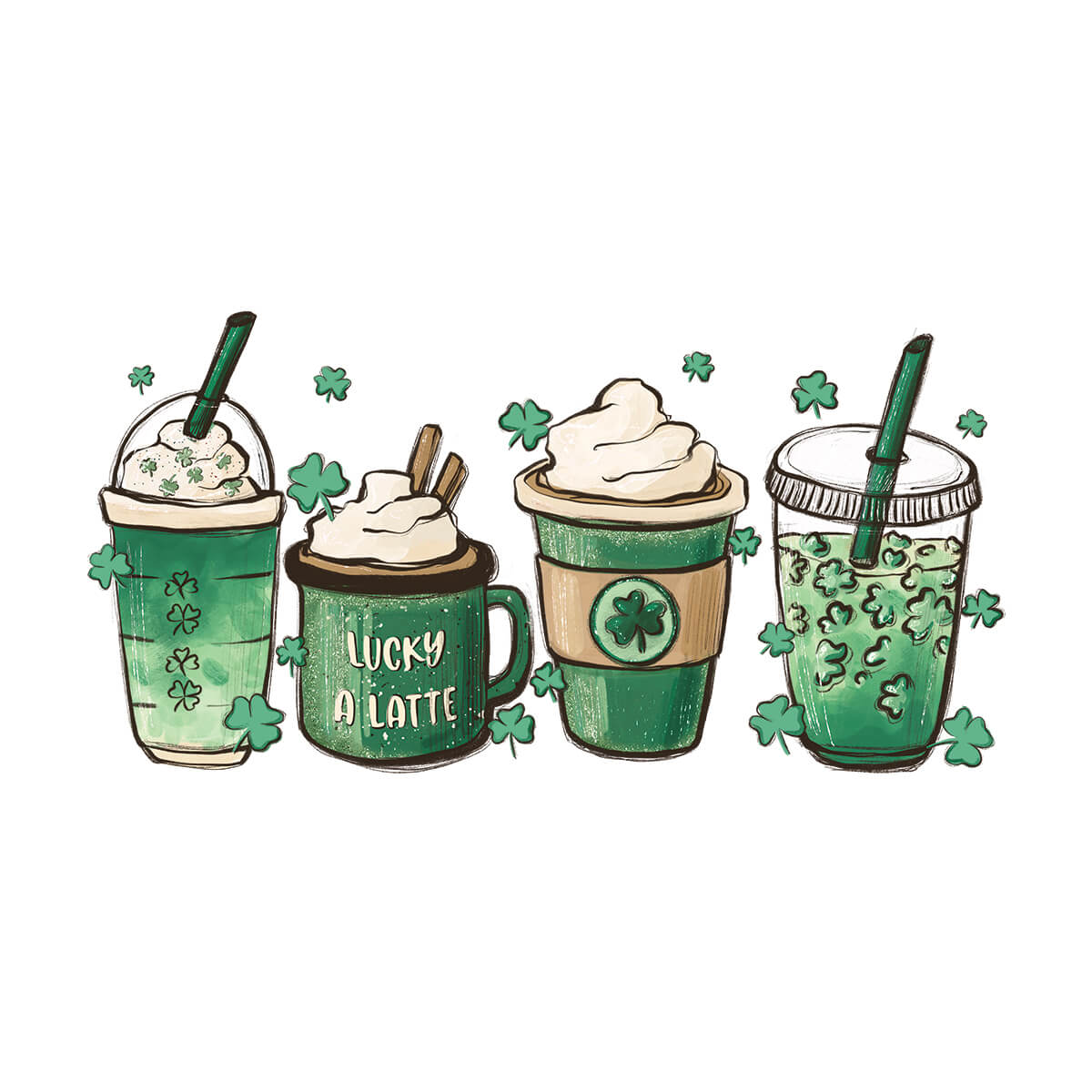 Lucky Drinks - DTF Transfer Ready To Press