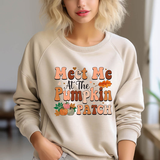 Meet Me At The Pumpkin Patch-DTF Transfer Ready To Press