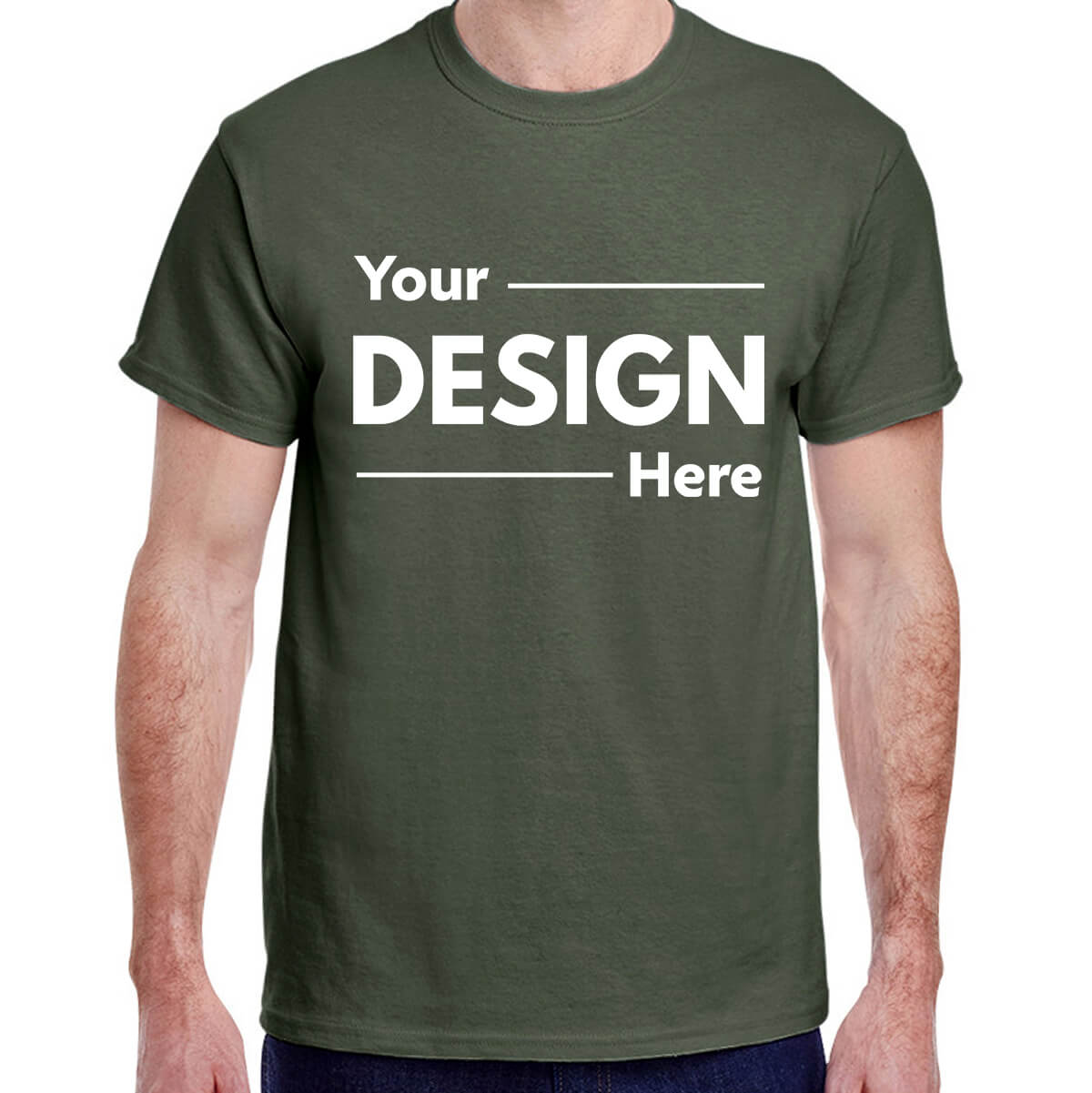 Custom Printed Unisex T Shirt (Full Service - Print, Press, & Shipped ...