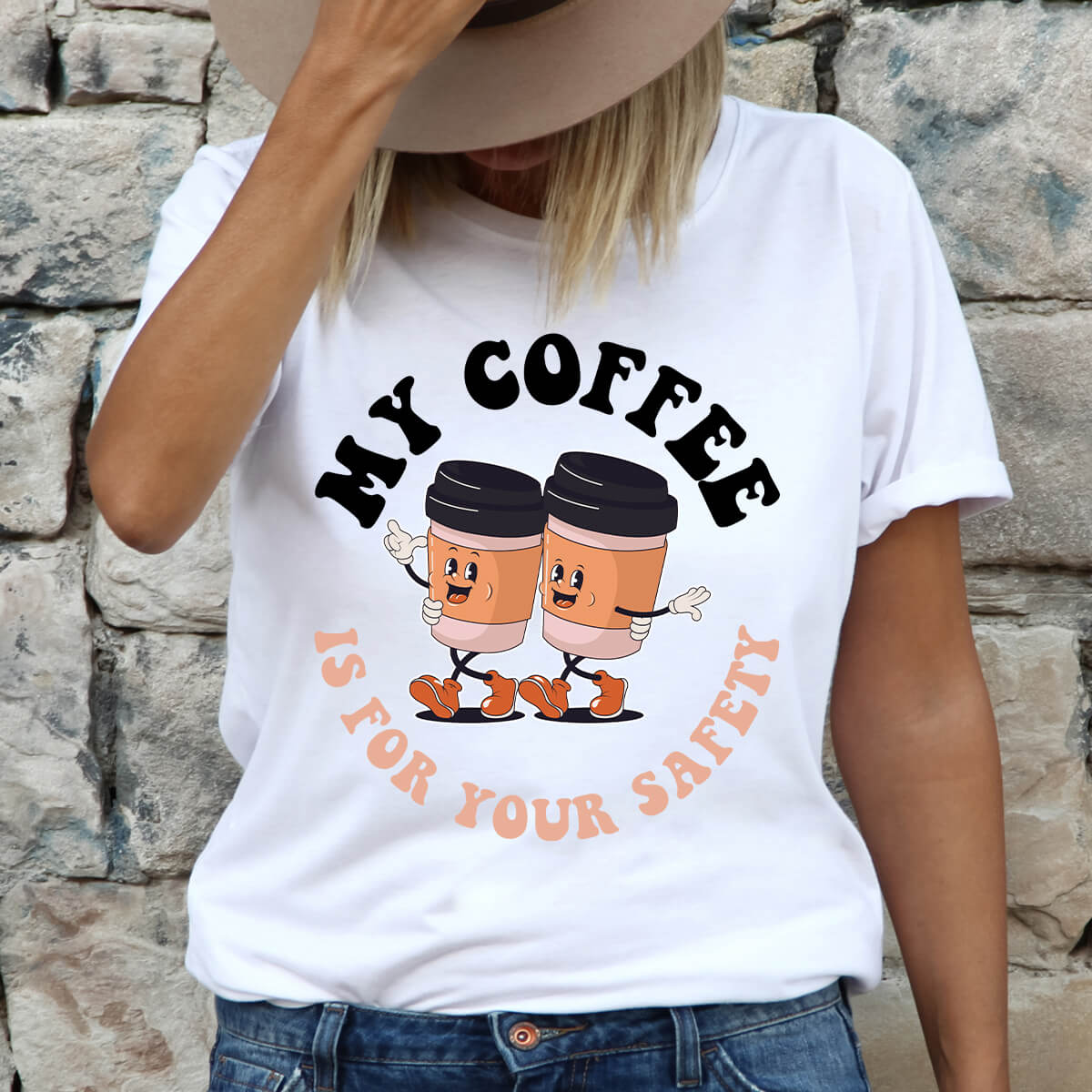 My Coffee Is For Your Safety-DTF Transfer Ready To Press