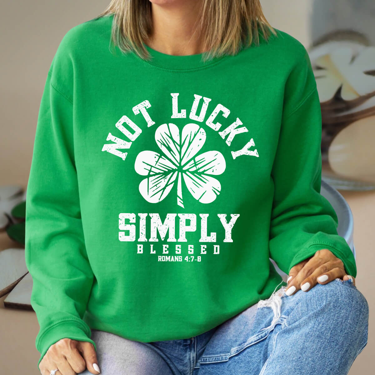 Not Lucky Simply Blessed - DTF Transfer Ready To Press