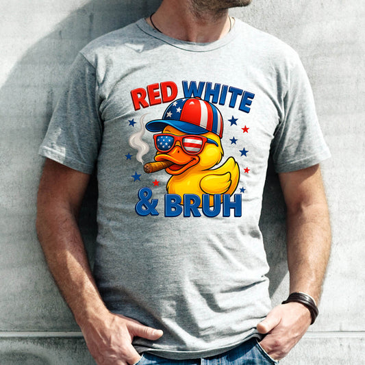 Red White & Bruh - DTF Transfer Ready To Press