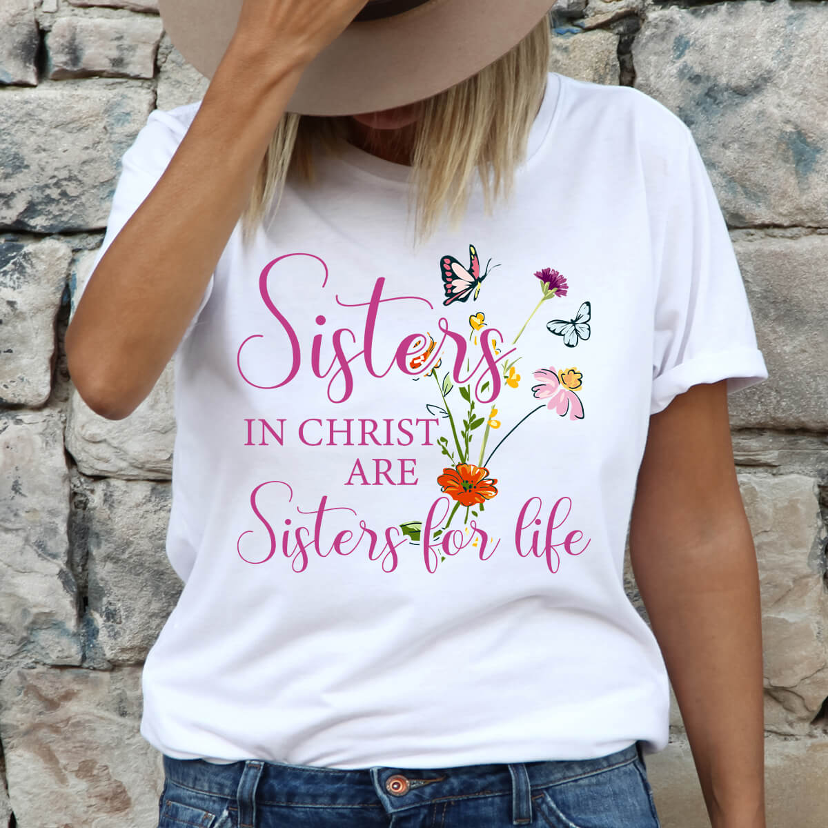 DTF Transfers Ready To Press Sisters In Christ Are Sisters For Life Dtf transfers ready to press sisters in christ are sisters for life