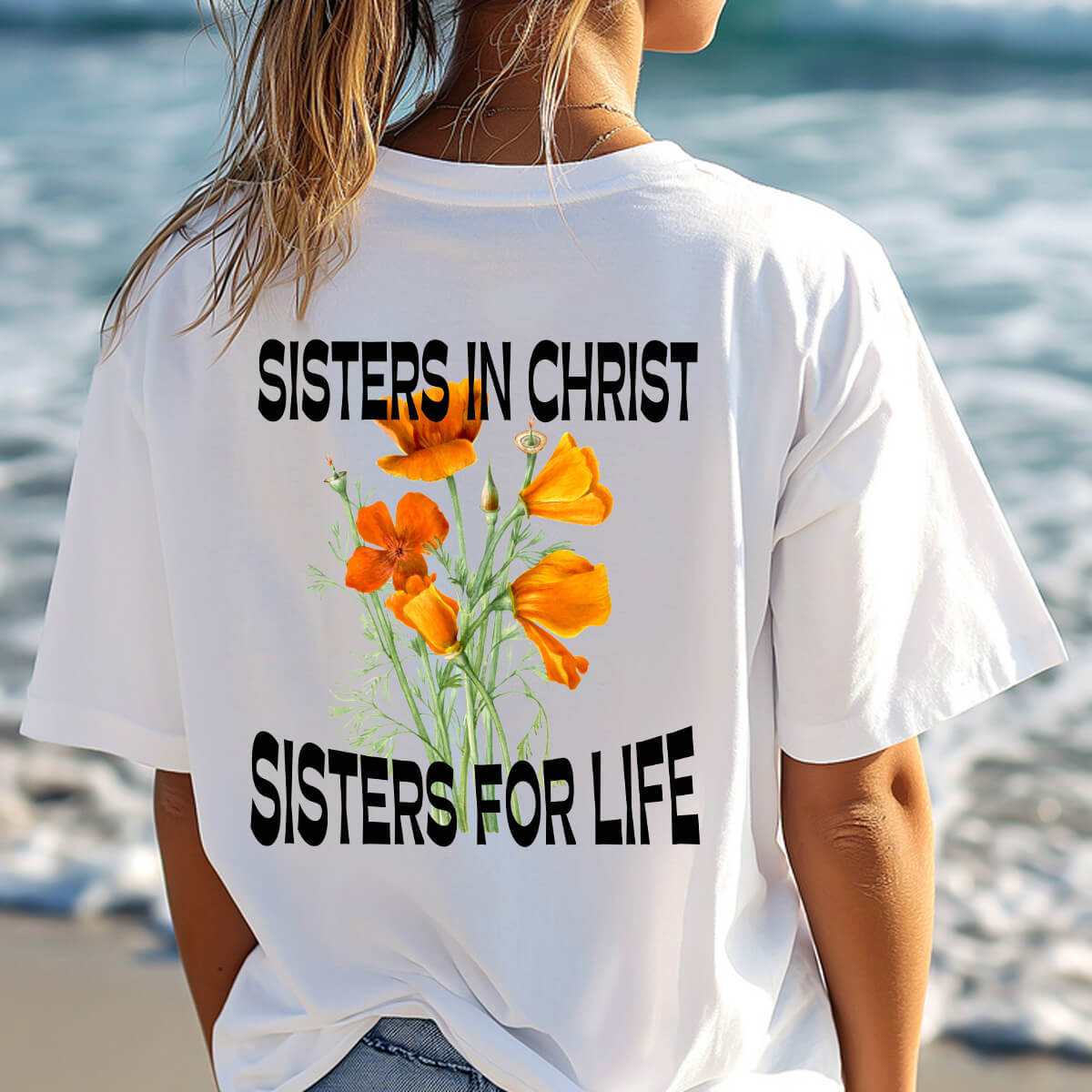 Sisters In Christ Sisters For Life - DTF Transfer Ready To Press