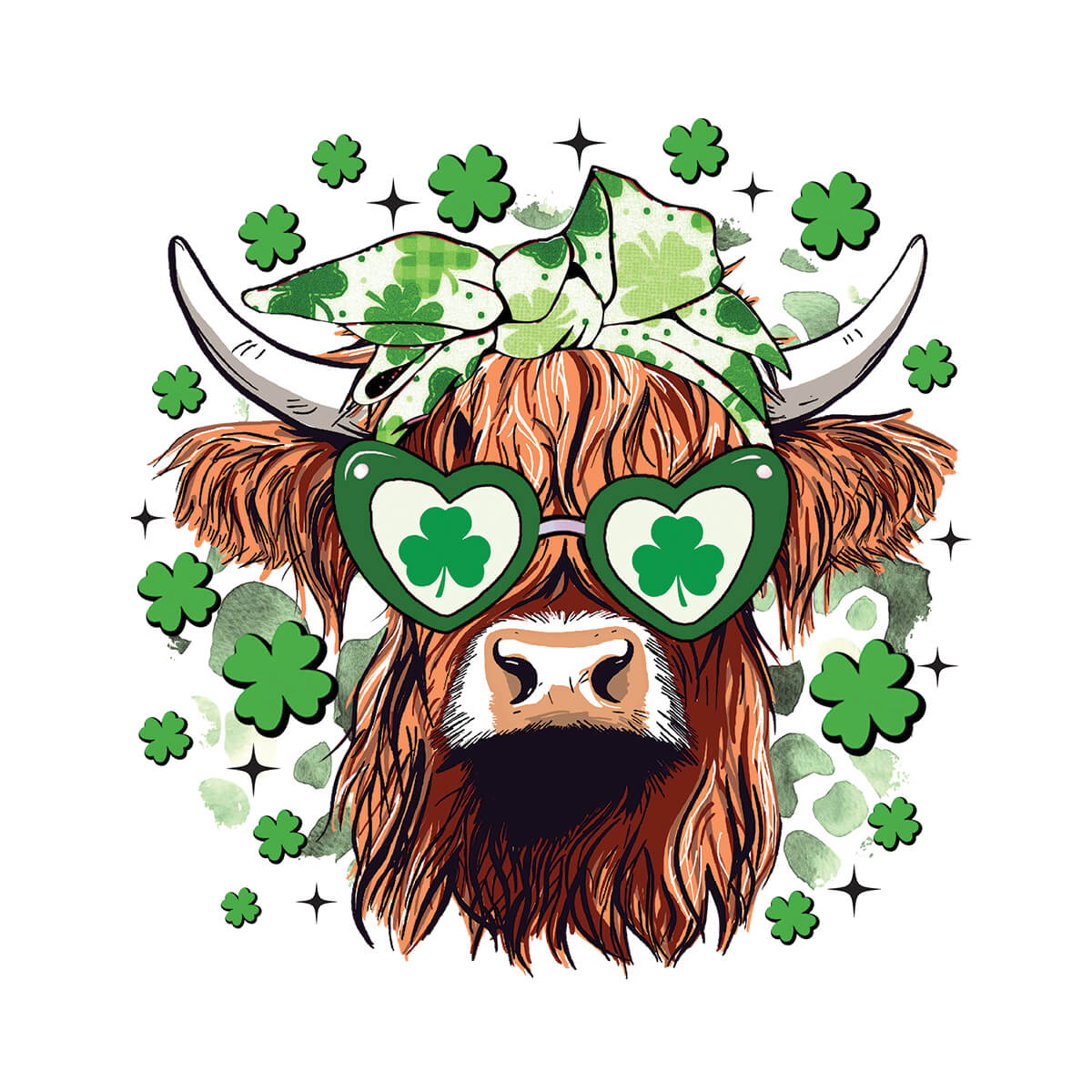 One Lucky Heifer - DTF Transfer Ready To Press