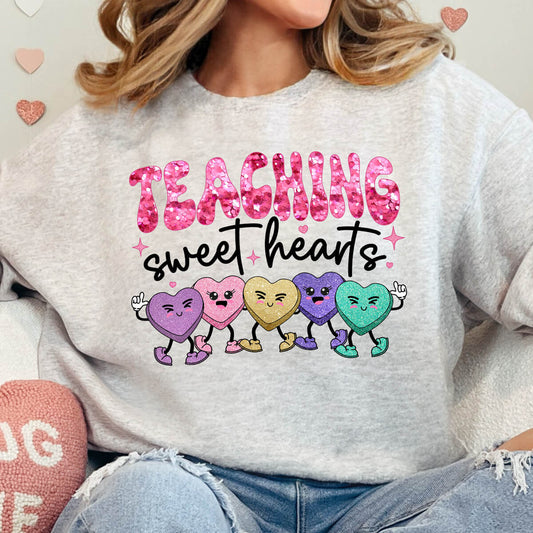 Teaching Sweet Hearts - DTF Transfer Ready To Press