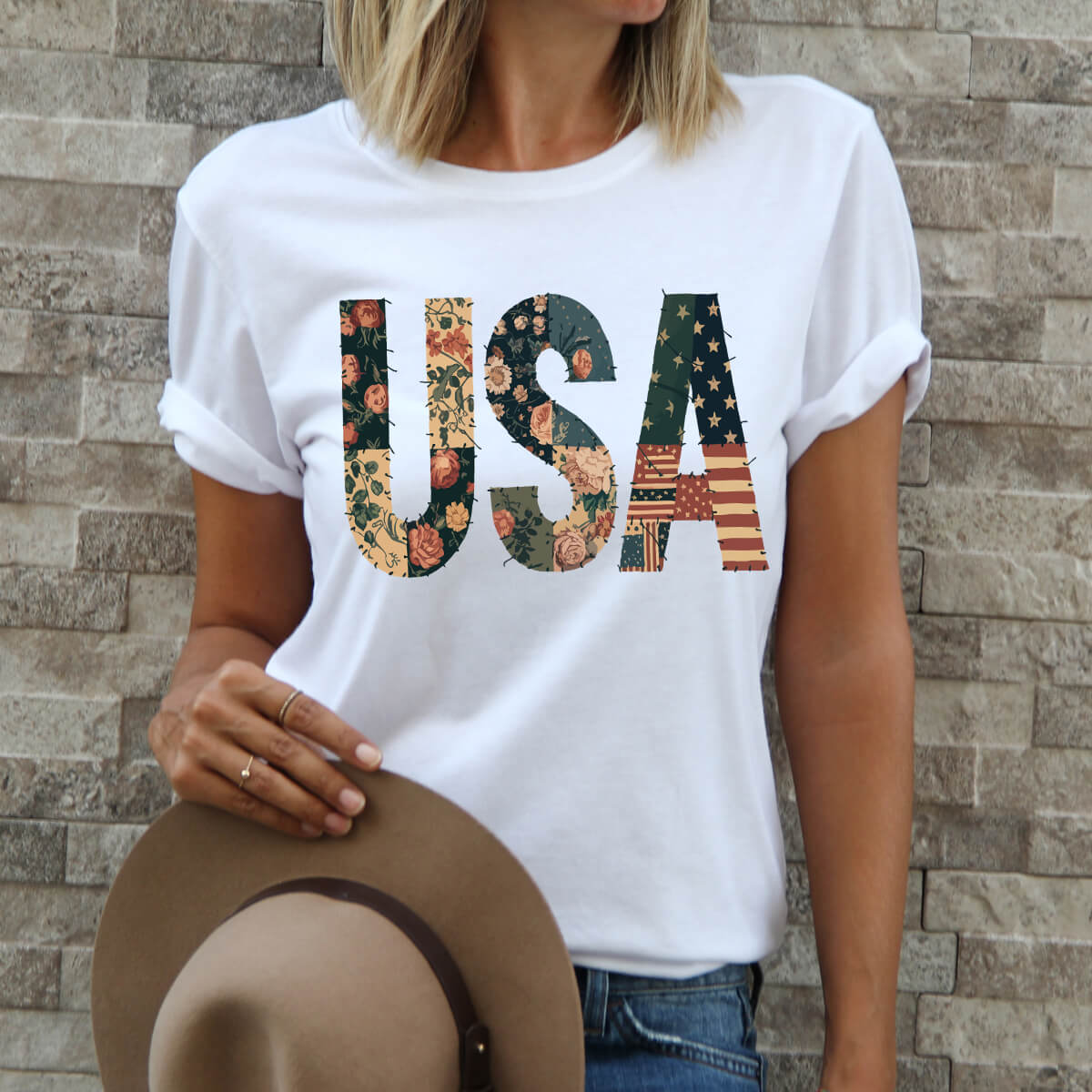 USA - Vintage Patch - DTF Transfer Ready To Press