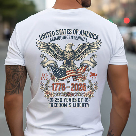 USA Semiquincentennial 250 Years Of Freedom - DTF Transfer Ready To Press