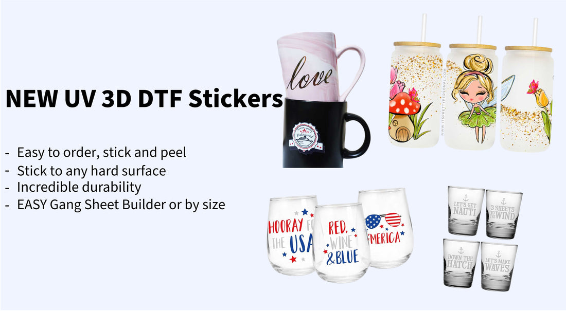 UV 3D DTF Stickers New Gang Sheet Builder – Lion DTF Transfers