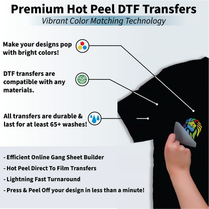 Premium Hot Peel DTF Gang Sheet Builder